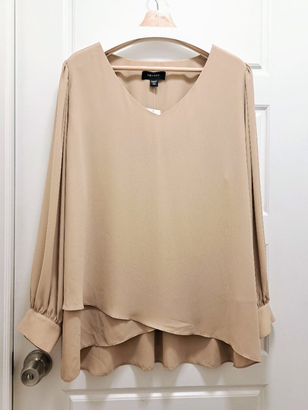 Karen Kane Layered V-Neck Top Size 2X